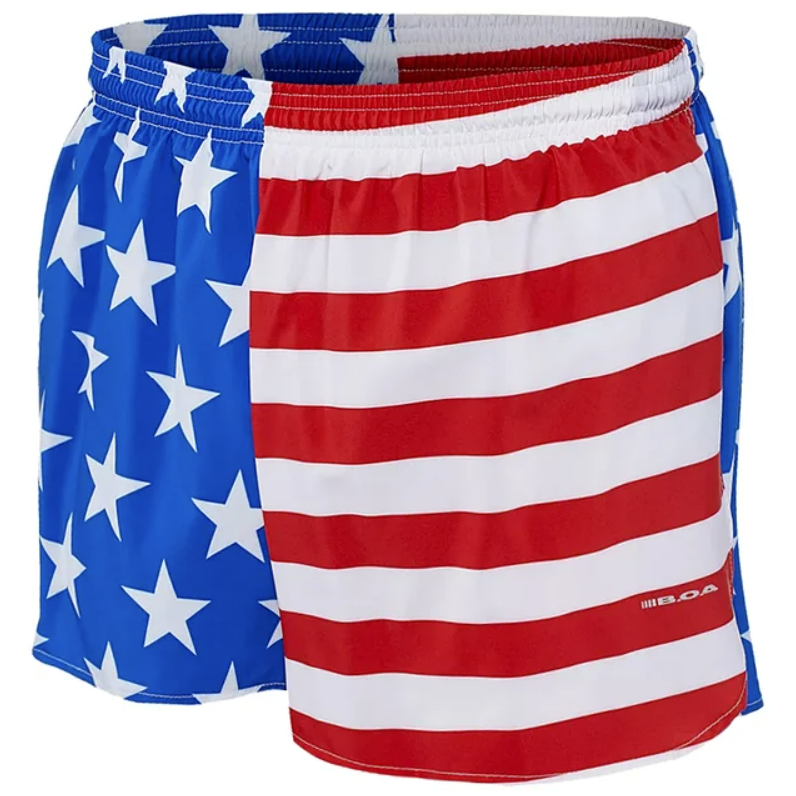 Men's BOA American Flag 3 Half Split Shorts – Waco Running Company